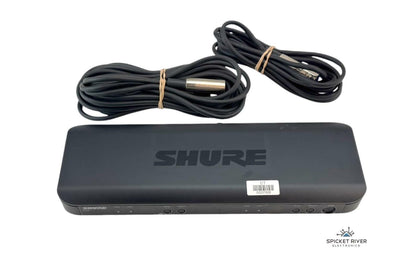 Shure BLX88 H10 542-572 MHz Dual Channel Wireless Receiver w/ XLR Cables - No AC