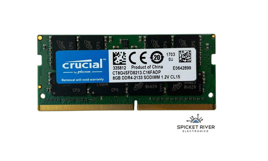 Lot of 2 - Crucial / Micron CT8G4SFD8213.C16FADP 8GB DDR4-2133 SODIMM CL15 RAM