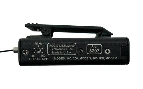 Lectrosonics UM400 Block 24 Yellow 614.4-639.9 MHz Belt-Pack UHF Transmitter