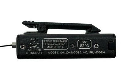 Lectrosonics UM400 Block 24 Yellow 614.4-639.9 MHz Belt-Pack UHF Transmitter