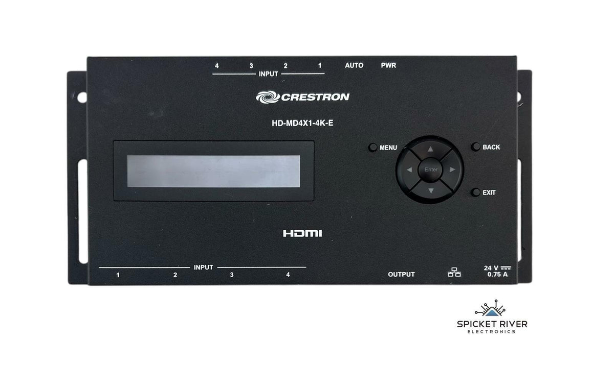 Crestron HD-MD4X1-4K-E 4K HDMI Switcher AV Control PN 6507491 - No AC