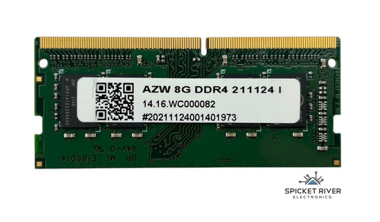 Lot of 2 - AZW 14.16.WC000082 8GB DDR4 SODIMM Memory RAM Module