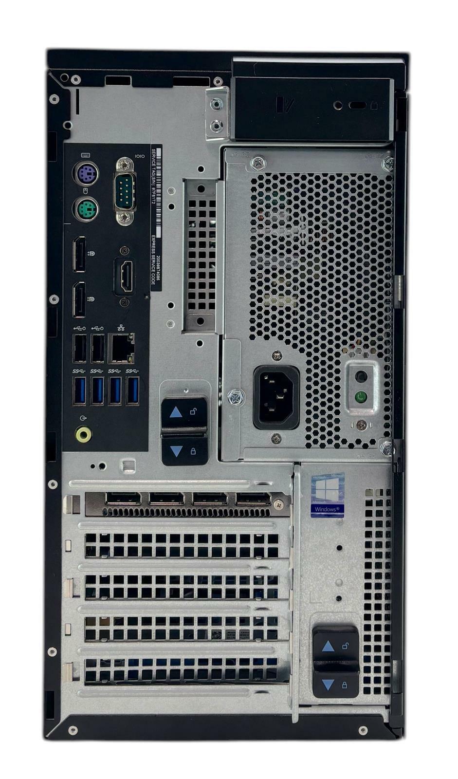 Dell Precision 3630 3.20GHz 6-Core i7-8700 250GB SSD 16GB RAM WX 5100 Win 11 Pro
