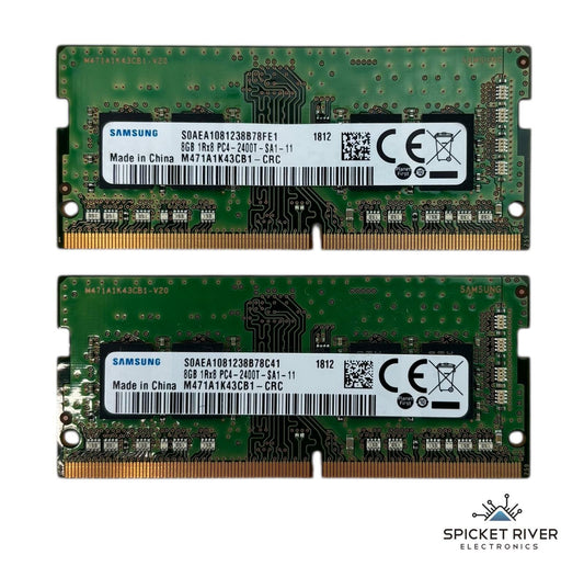 Lot of 2 - Samsung M471A1K43CB1-CRC 8GB 1Rx8 PC4-2400T DDR4 SODIMM Laptop RAM