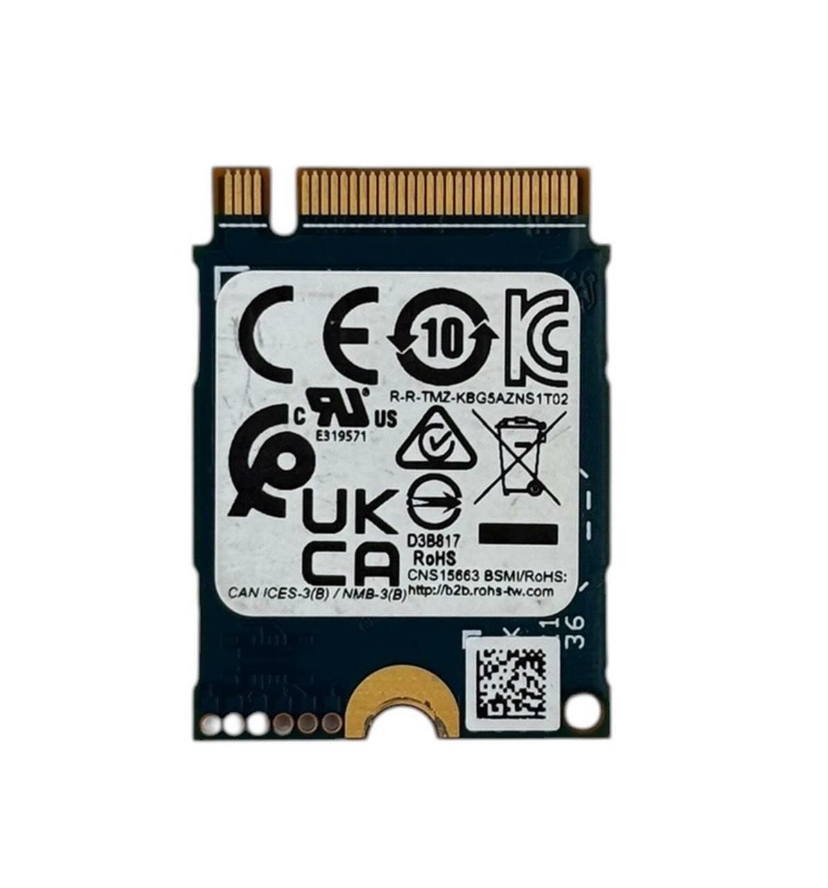 Kioxia KBG50ZNS256G 256GB M.2 2230 NVMe PCIe Gen4x4 Solid State Drive SSD