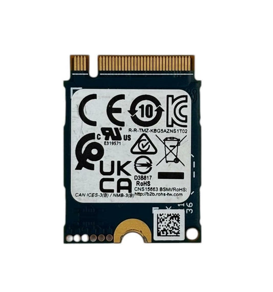 Kioxia KBG50ZNS256G 256GB M.2 2230 NVMe PCIe Gen4x4 Solid State Drive SSD