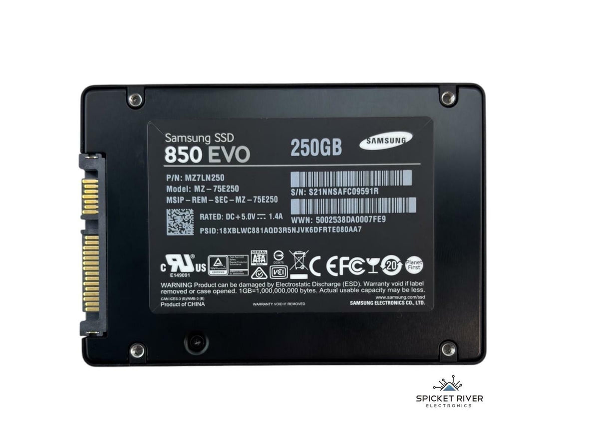 Samsung 850 EVO MZ-75E250 250GB SATA 6Gb/s 2.5" Solid State Drive SSD