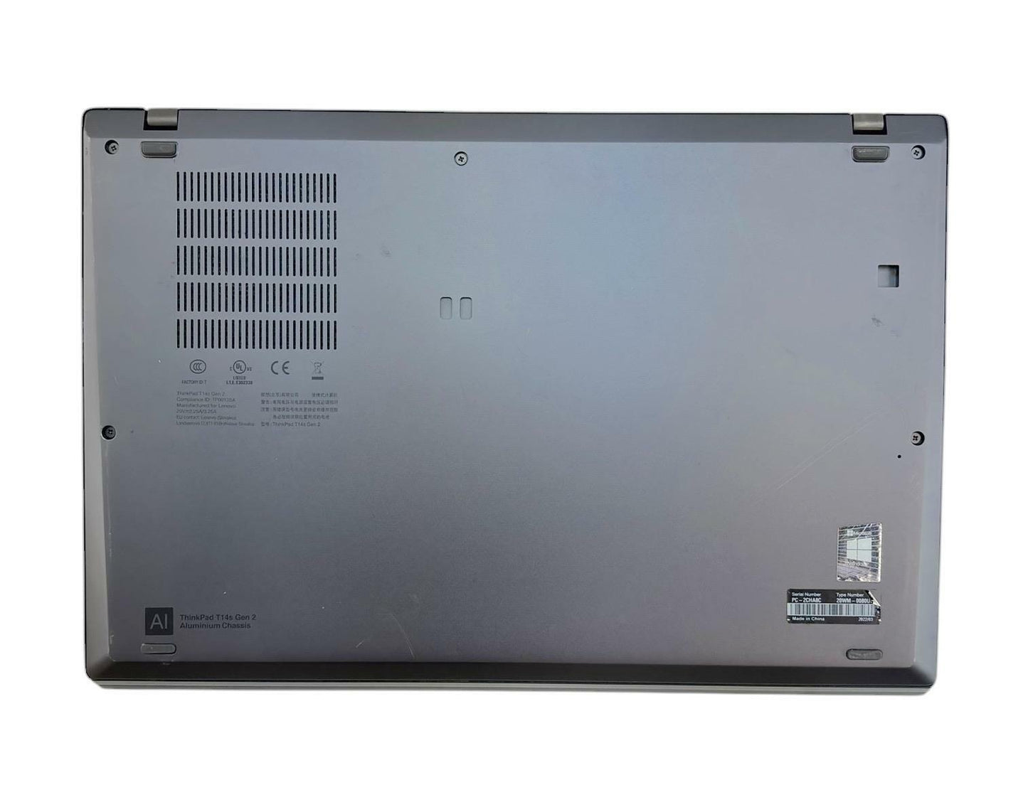 Lenovo ThinkPad T14s Gen 2i Quad Core i7-1165G7 512GB SSD 16GB RAM  READ #230677