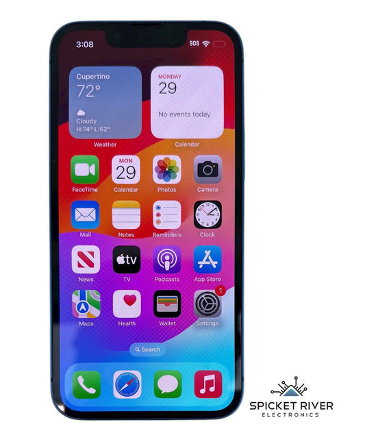 Apple iPhone 13 Mini A2481 - 128GB Unlocked - Blue iOS Smartphone - READ Battery