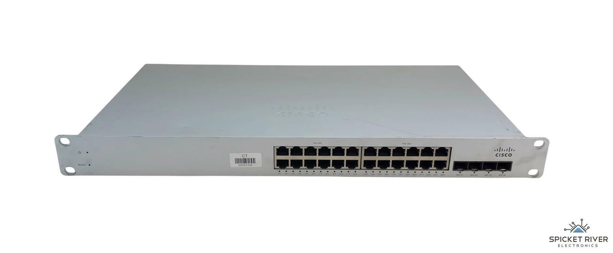 Cisco Meraki MS220-24P-HW 24-Port Cloud Managed Network Switch - Unclaimed