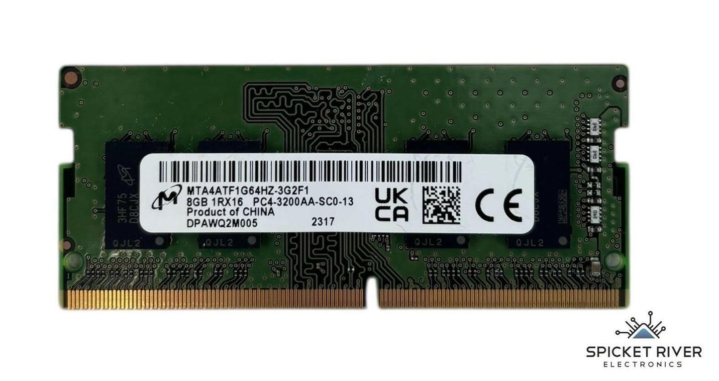 Micron MTA4ATF1G64HZ-3G2F1 8GB 1Rx16 PC4-3200AA DDR4 SODIMM RAM