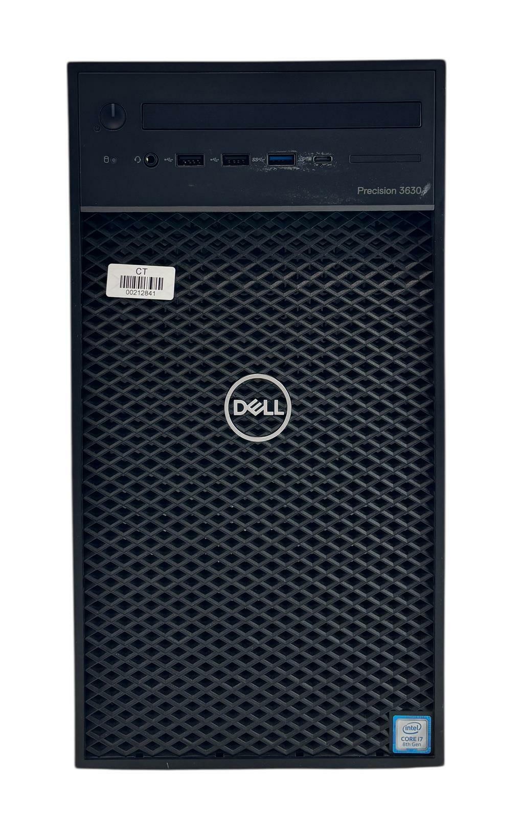 Dell Precision 3630 3.20GHz 6-Core i7-8700 250GB SSD 16GB RAM WX 5100 Win 11 Pro
