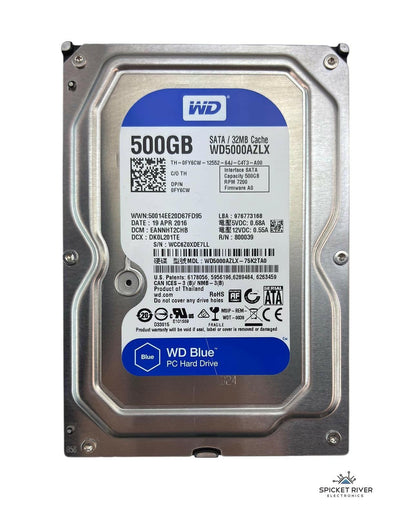 Lot of 10 - Western Digital Blue WD5000AZLX 500GB SATA 7200RPM 3.5" Desktop HDD