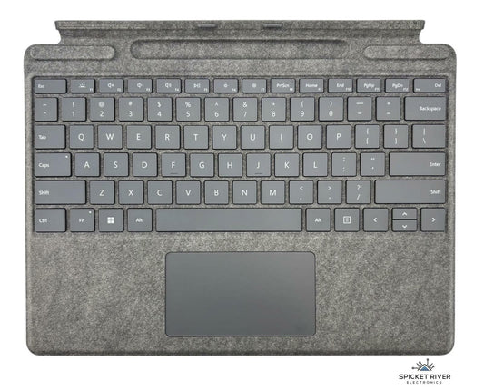 Microsoft 1864 Surface Pro 11/10/9/8/X Type Cover Keyboard - Grey