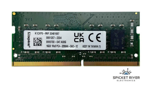 Lot of 2 - Kingston K1CXP8-MIF 16GB 1Rx8 PC4-3200AA DDR4 SODIMM RAM Module
