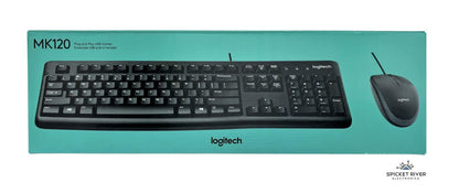 NEW - Logitech MK120 Corded Keyboard and Mouse Combo 920-002565