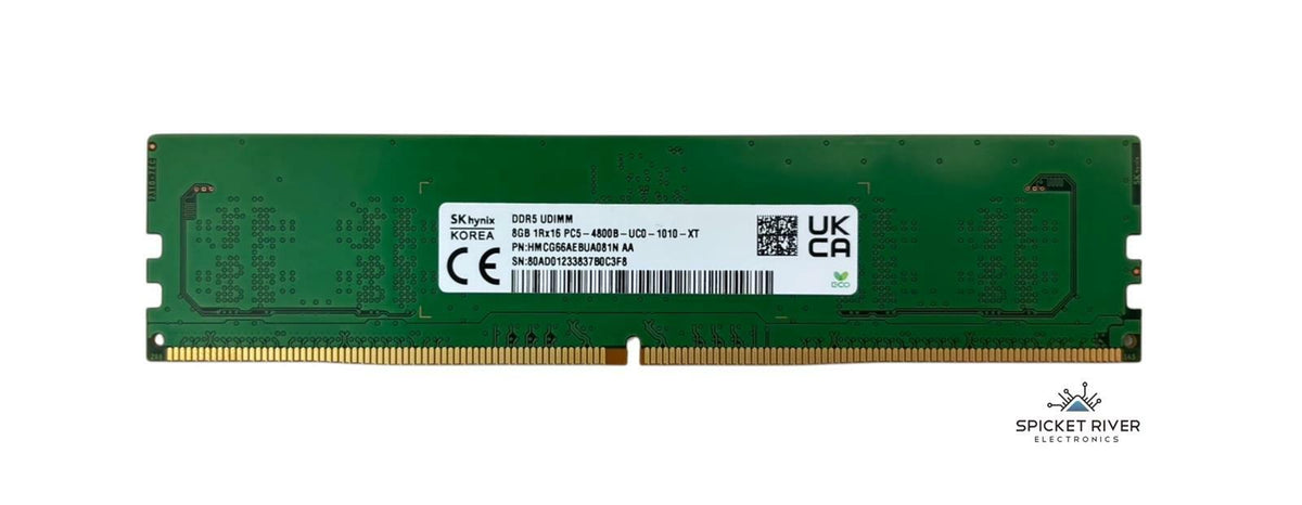 SK Hynix HMCG66AEBUA081N 8GB 1Rx16 PC5-4800B DDR5 UDIMM Desktop RAM Memory