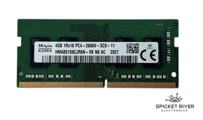 Lot of 3 - SK Hynix HMA851S6CJR6N-VK 4GB 1Rx16 PC4-2666V DDR4 SODIMM Laptop RAM