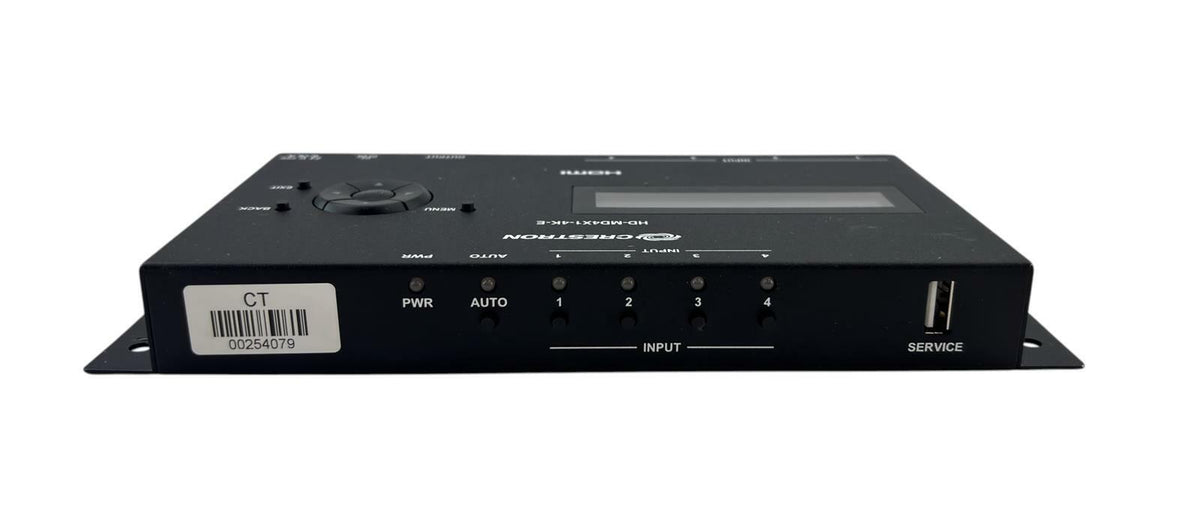 Crestron HD-MD4X1-4K-E 4K HDMI Switcher AV Control PN 6507491 - No AC