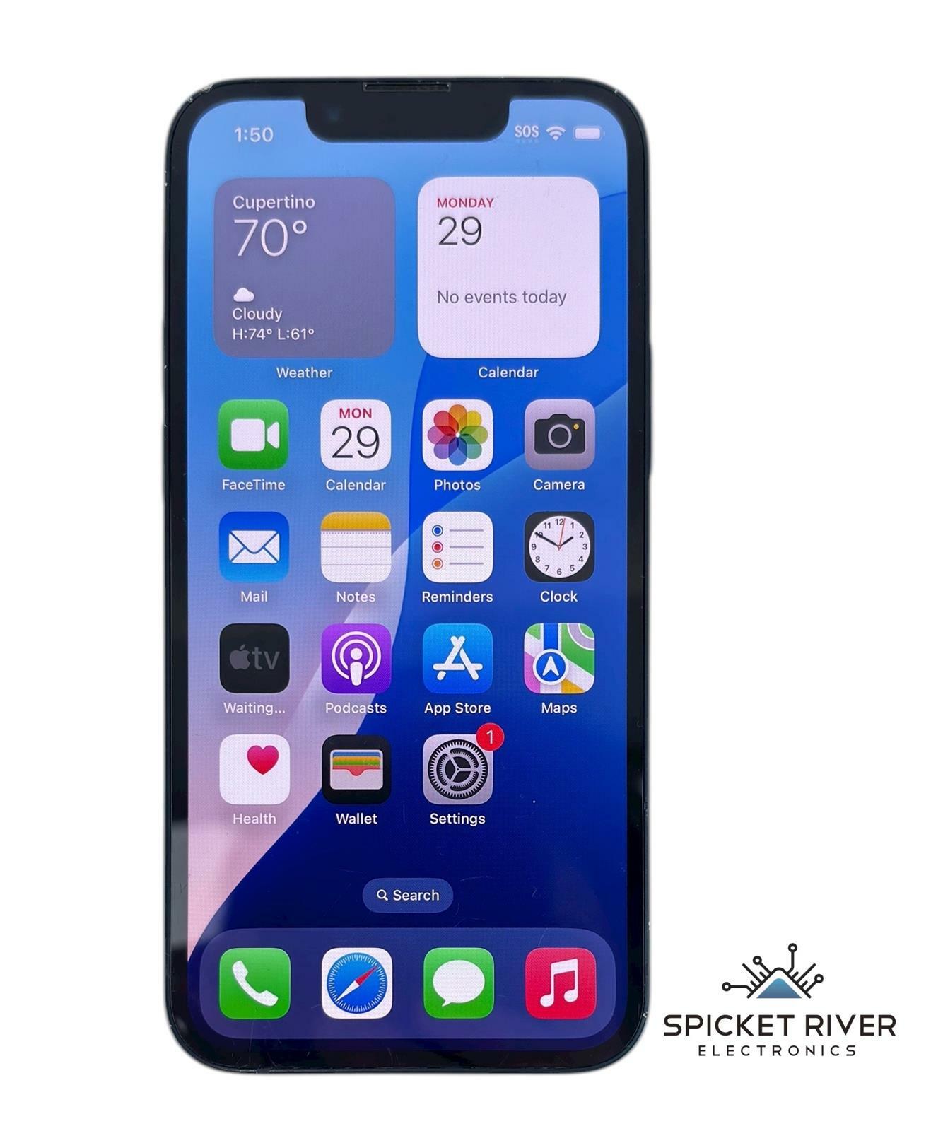 Apple iPhone 13 Mini A2481 128GB Unlocked Midnight iOS Smartphone - READ Display
