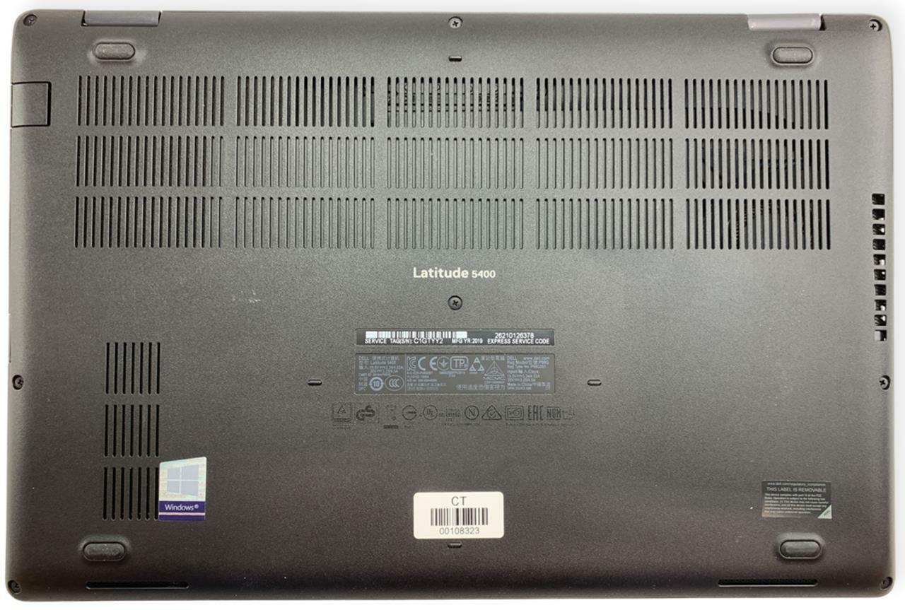 Dell Latitude 5400 Quad Core i5-8365U 1.60GHz 256GB SSD 16GB RAM - FAIR Battery