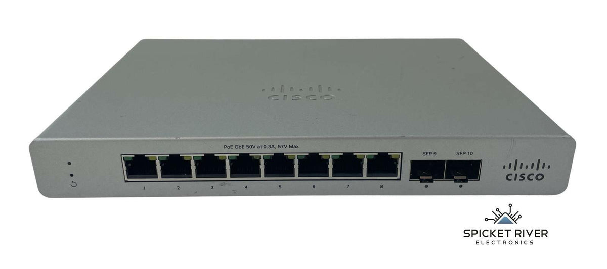 Cisco Meraki MS120-8LP-HW 8-Port Managed PoE Gigabit Ethernet Switch 600-116020