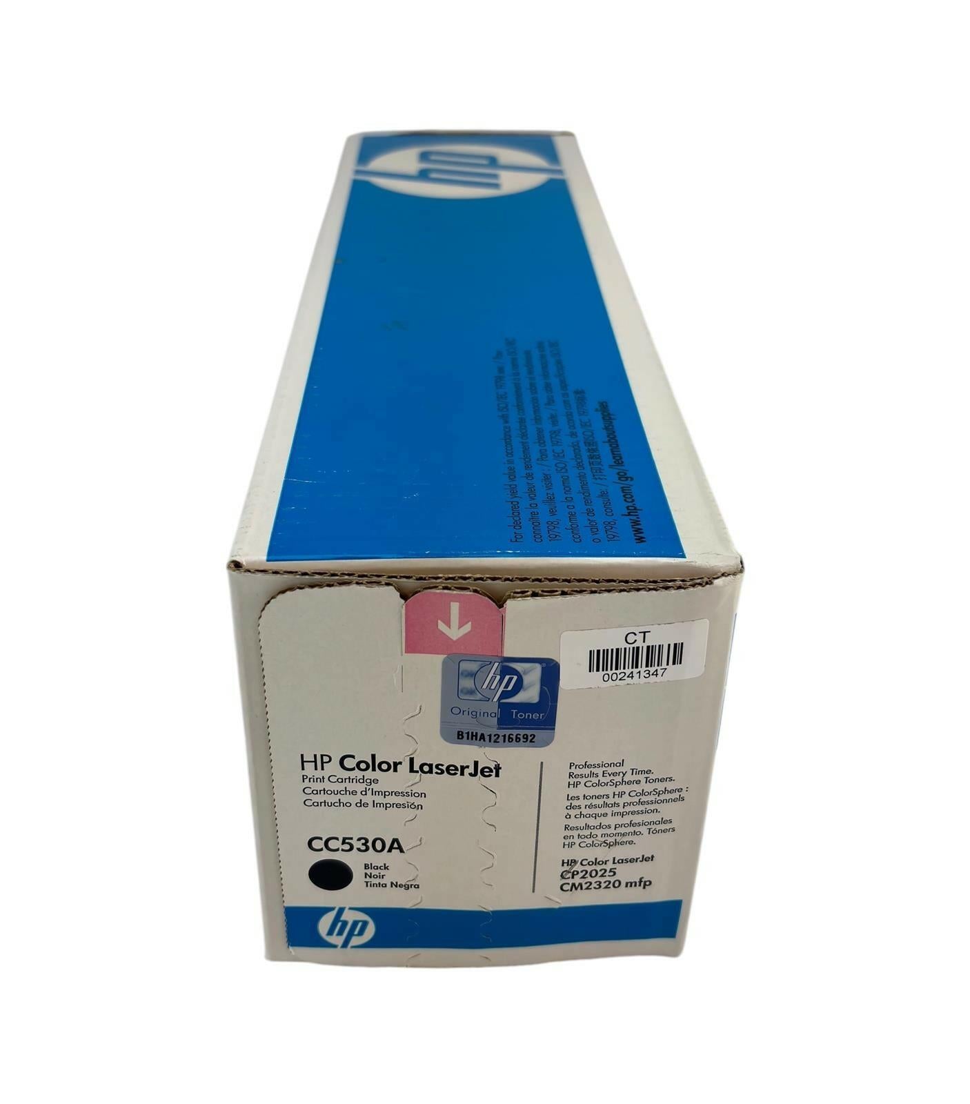NEW - Genuine HP Color LaserJet CC530A Black Toner Cartridge