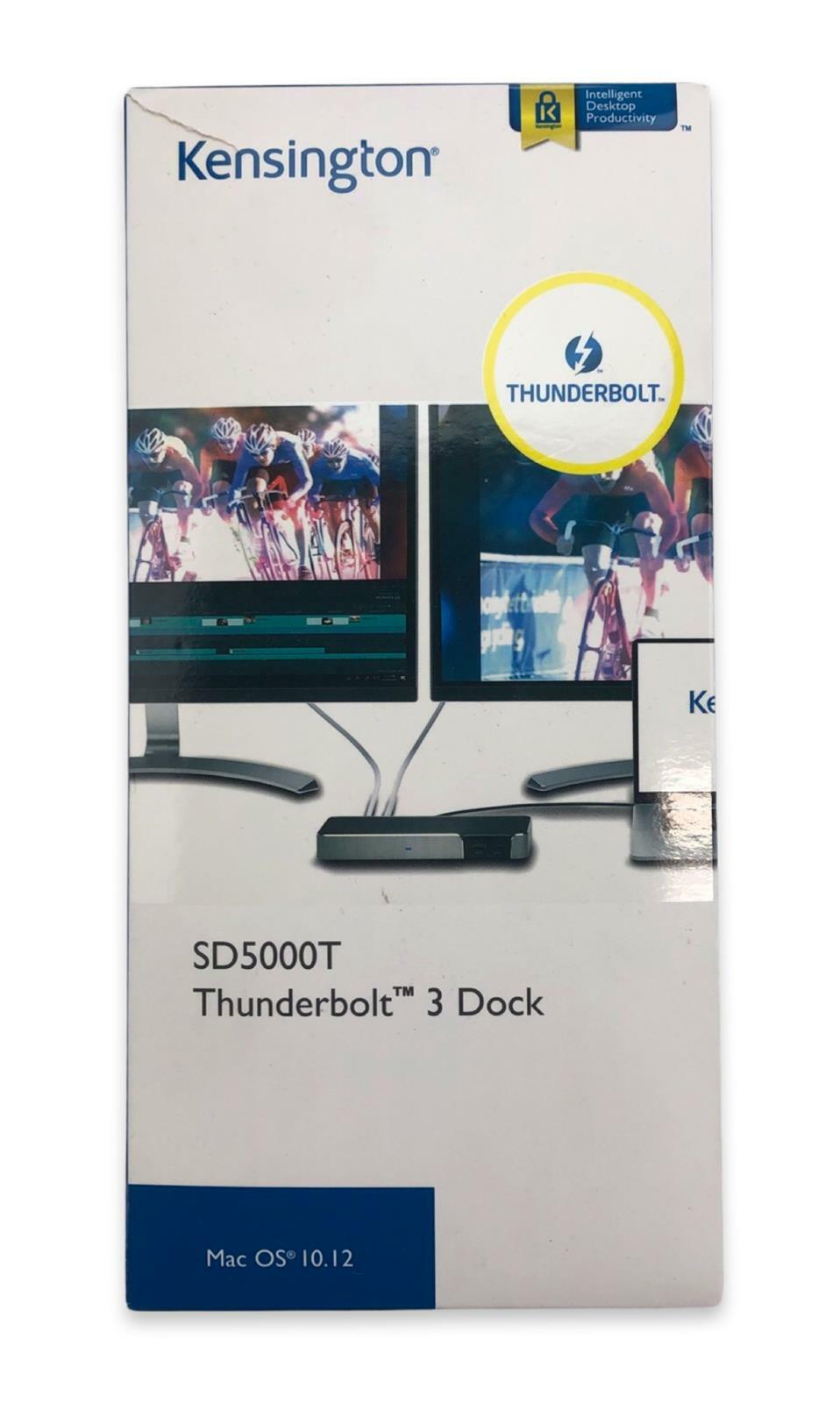 NEW - Open Box - Kensington SD5000T Thunderbolt 3 Dock USB-C Docking Station