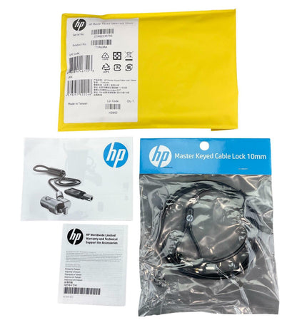 NEW - Sealed - HP T1A63AA Master Keyed Security Cable Lock - 10mm