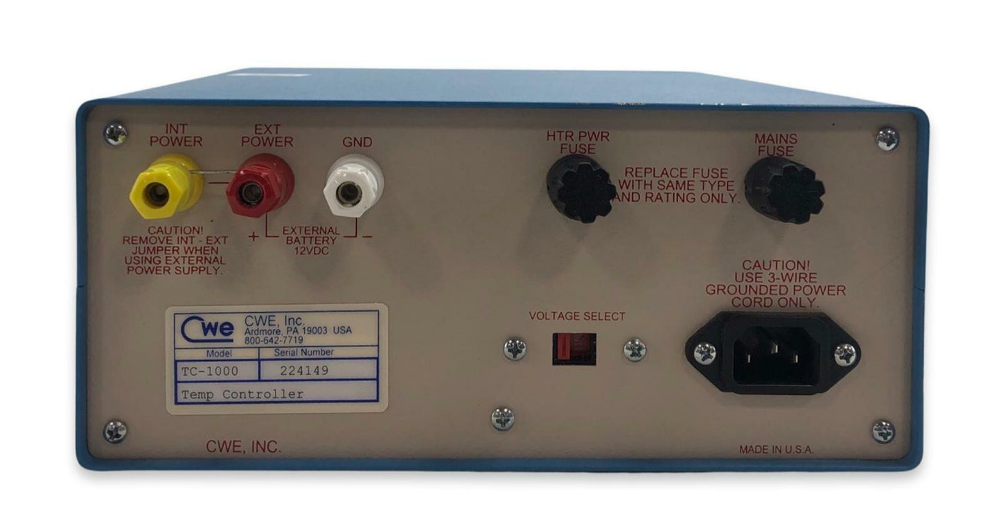 CWE Homeothermic Temperature Controller - Model TC-1000