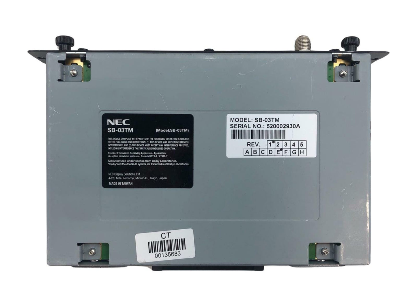 NEC SB-03TM ATSC Digital TV Tuner Module