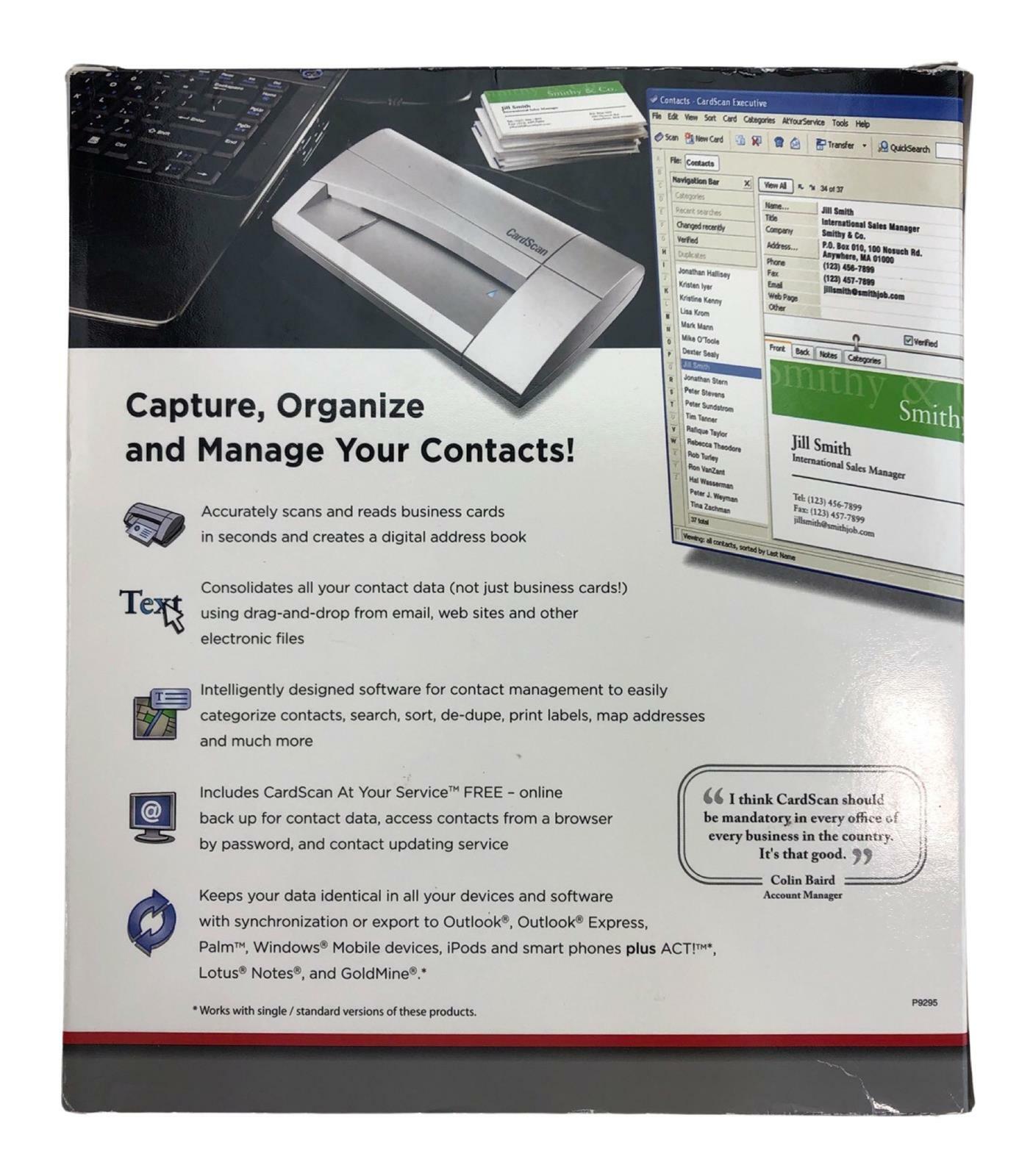 Dymo CardScan Executive 800C Business Card Scanner for PC/Mac