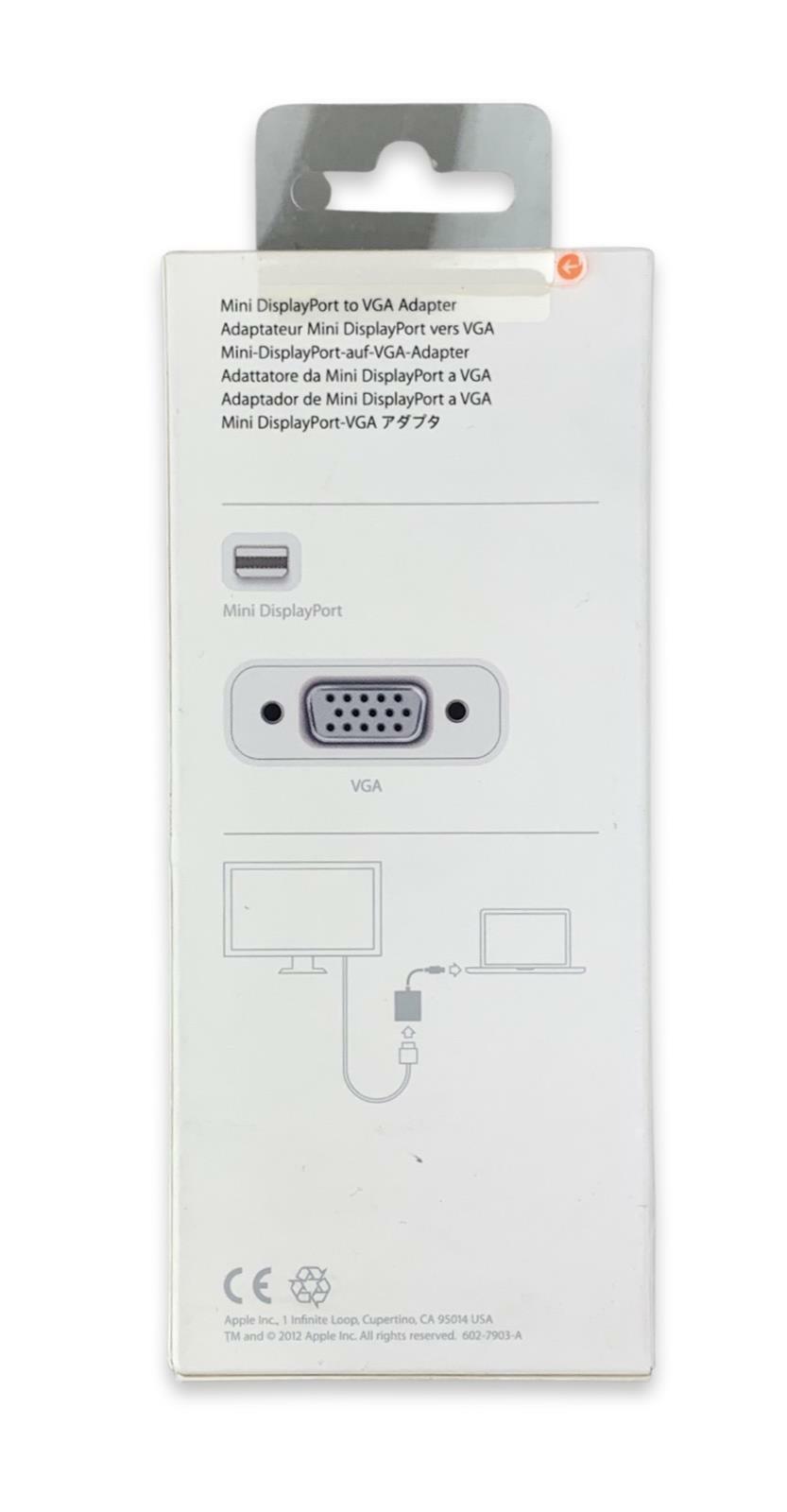 NEW - Apple A1307 Mini DisplayPort (Thunderbolt 2) to VGA Adapter