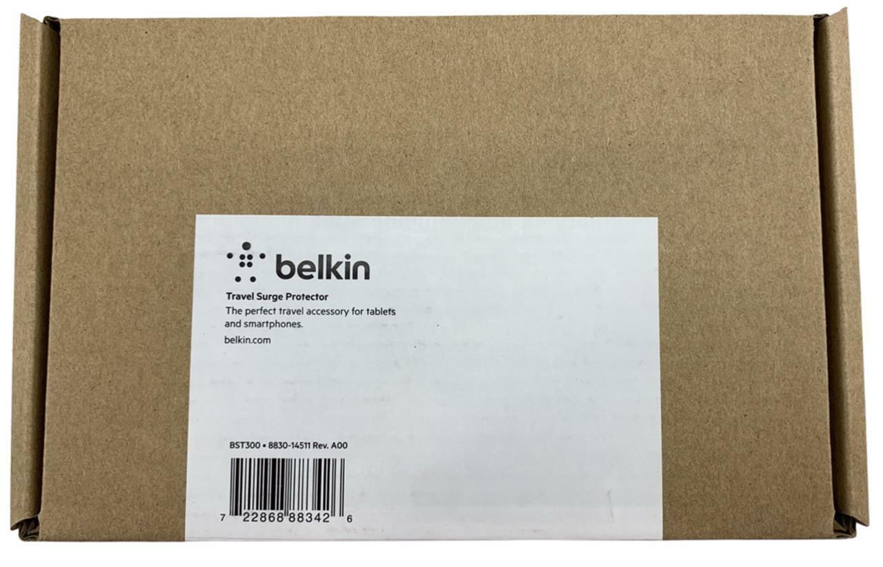 NEW - Belkin BST300BG 3-Outlet SurgePlus USB Swivel Surge Protector Power Strip