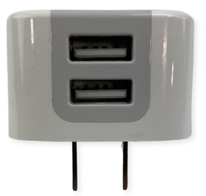 USB Wall Charger - Dual Port - Dodoli X-180531- 12W 2.4A White Charging Block