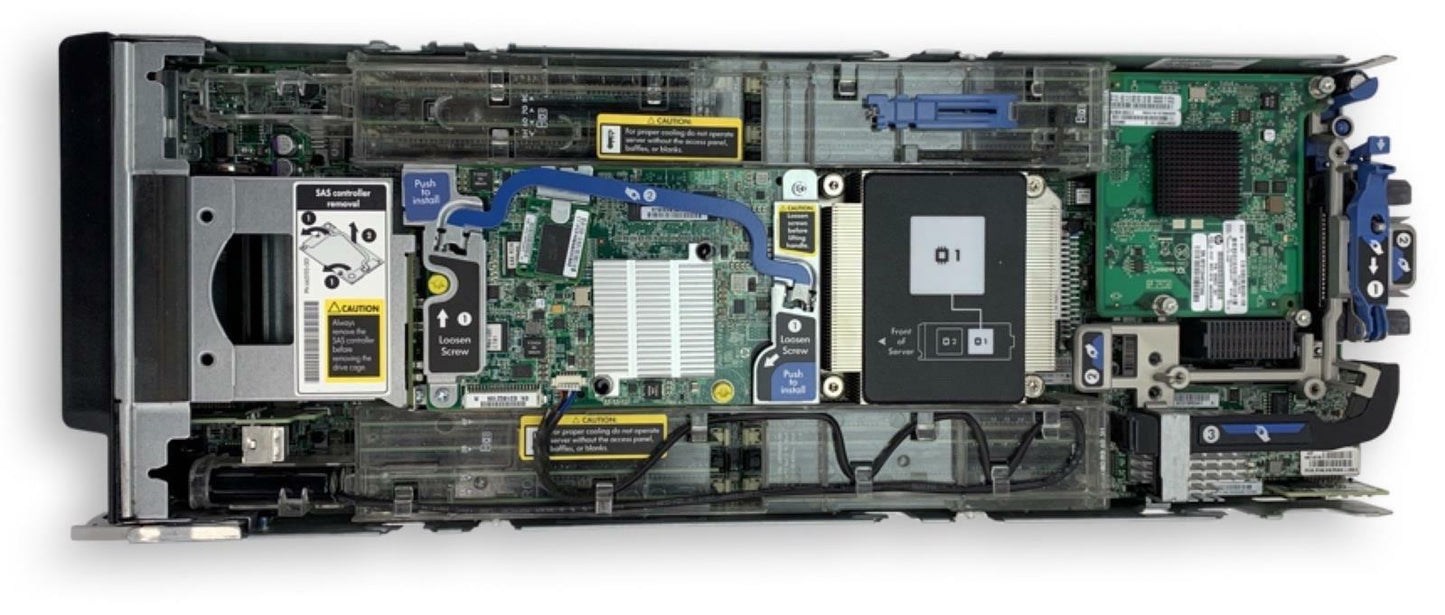 HP ProLiant BL460c Gen8 Blade 1x 8-Core Xeon E5-2680 2.70GHz 96GB RAM - No HDDs