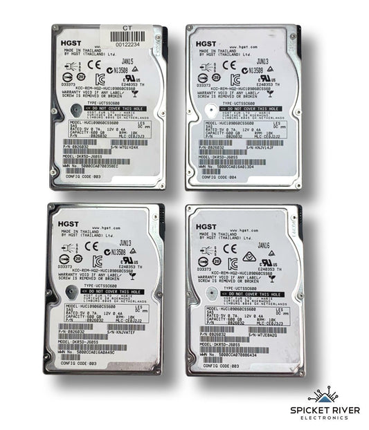 Lot of 4 - HGST HUC109060CSS600 600GB SAS HDD 2.5-inch 10K Hard Disk Drive