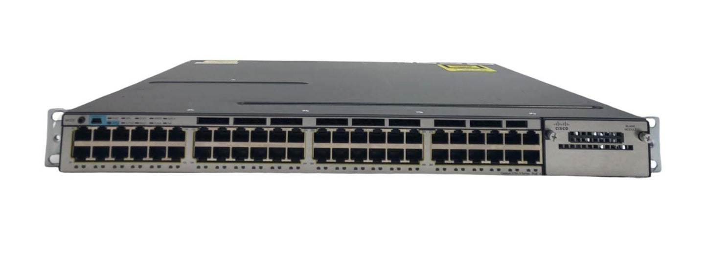 Cisco Catalyst 3750X Series WS-C3750X-48T-S V06 48-Port Gigabit Network Switch