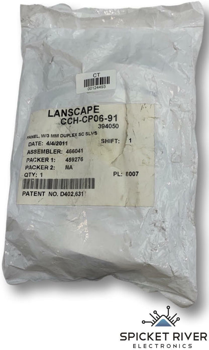 NEW - Corning Lanscape CCH-CP06-91 Patch Panel W/3 MM Duplex SC SLVS