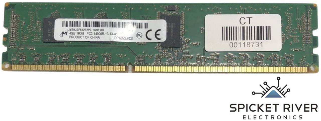 Micron MT9JSF51272PZ-1G9E2HI 4GB DDR3 SDRAM PC3-14900R Server RAM Memory