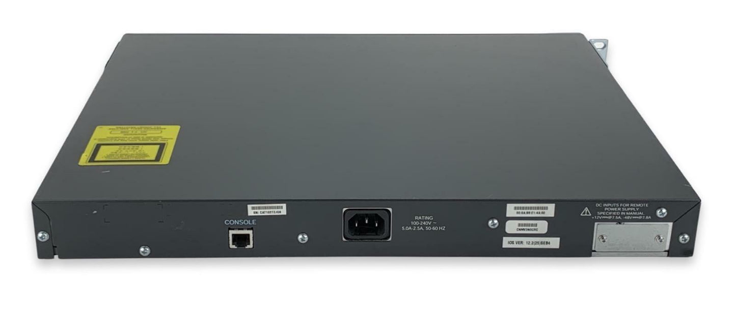 Cisco WS-C3560-48PS-S 48-Port 10/100 Ethernet Network Switch