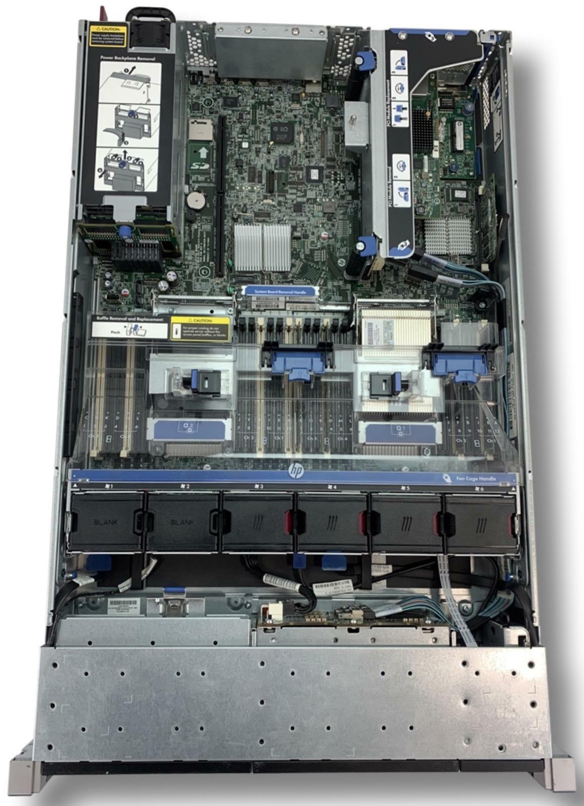 HP ProLiant DL380P GEN 8 2.00GHz 6-Core E5-2620 32GB RAM 7x 300GB HDDs 2x PSUs