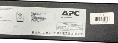 APC AP7541 24-Outlet Rack Power Distribution Unit Basic Zero U 200V-240V/30A