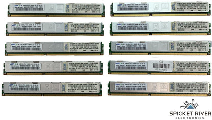 Lot of 10 - Samsung M392B5170EM1-CH9 4GB DDR3 SDRAM PC3-10600 Server RAM Memory