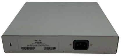 Cisco Meraki MS220-8P 8-Port Ethernet PoE Switch - Unclaimed w/ Power Cord