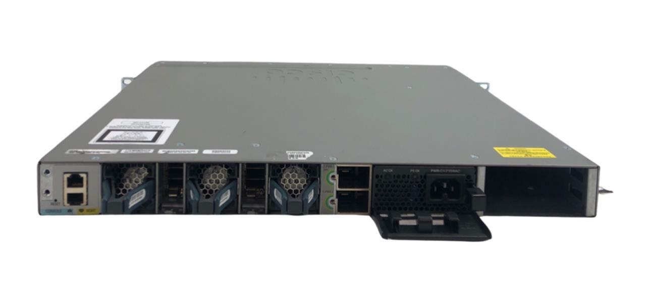 Cisco Catalyst 3850 WS-C3850-48P-S V04 48-Port PoE+ Managed Switch 175W PSU