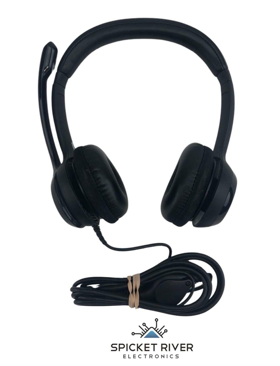 Logitech H390 USB Wired Black Over-Head Computer Headset