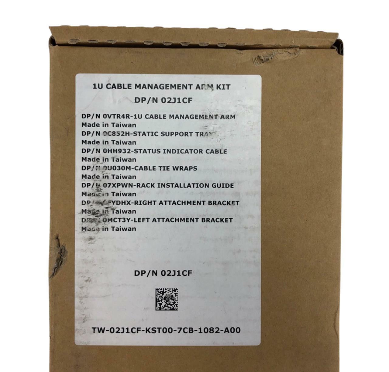 NEW - Open Box - Dell PowerEdge 1U 02J1CF Cable Management Arm Kit