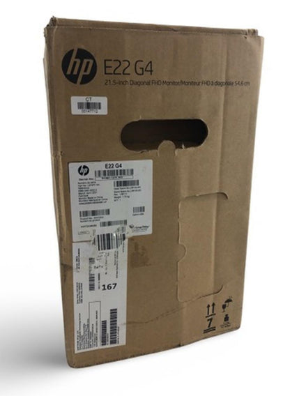 NEW - Open Box - HP E22 G4 21.5" Backlit 1920x1080 FHD LCD Monitor LED Display