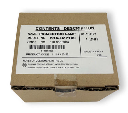 NEW - Sealed - Sanyo POA-LMP140 Replacement Projector Lamp